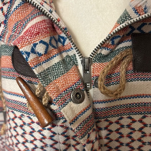 Roxy Pink and White Teddy Jacket Cozy Faux Fur - Picture 6 of 11